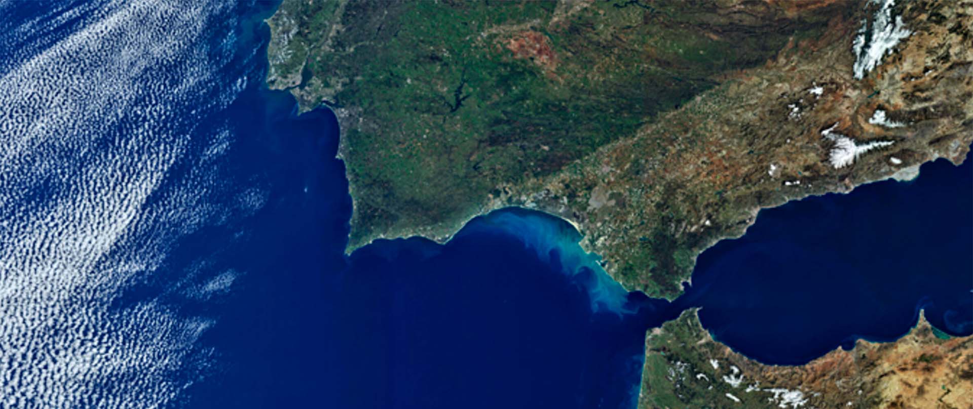 Estrecho de Gibraltar desde el oeste
