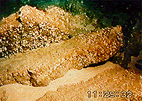Imagen tomada por el Argus a 180 m de profundidad en la zona del talud continental morroquí